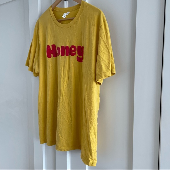 HONEY textual tee in Yellow and red - Picture 3 of 6